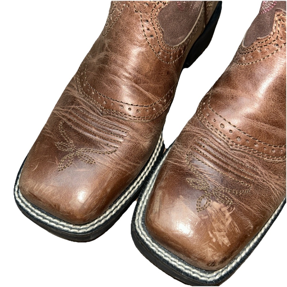 Ariat Boots: Women's Brown 10005913 Fat baby Square Toe Cowboy Boots, Size 6.5 - Picture 11 of 12